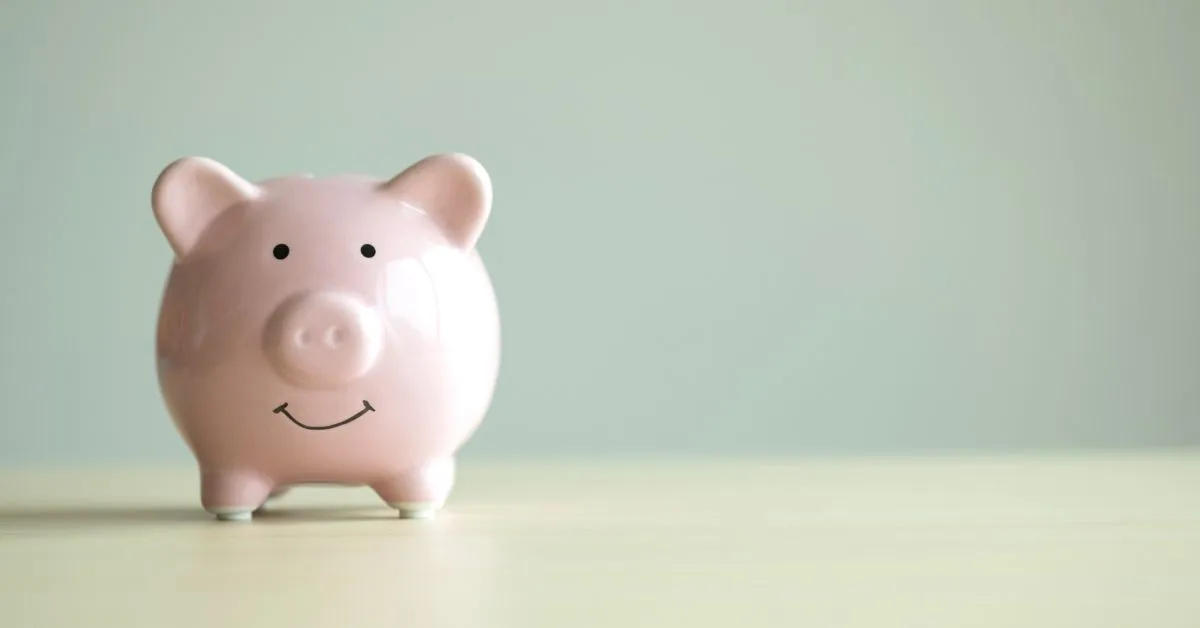 Imagem de um cofrinho rosa ilustrando o tema regime de bens e pensão alimentícia